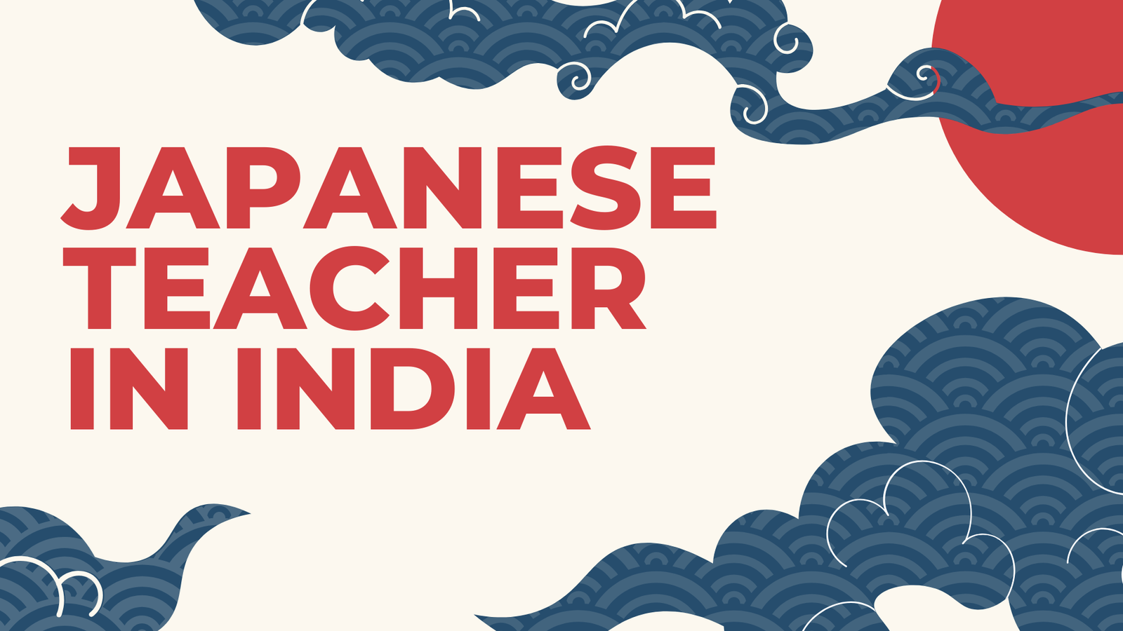 japanese Teacher in India